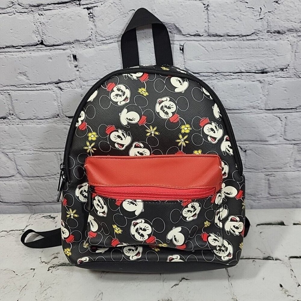 BioWorld Minnie Mouse Backpack‎ Classic Retro Print Mini Travel Bag
